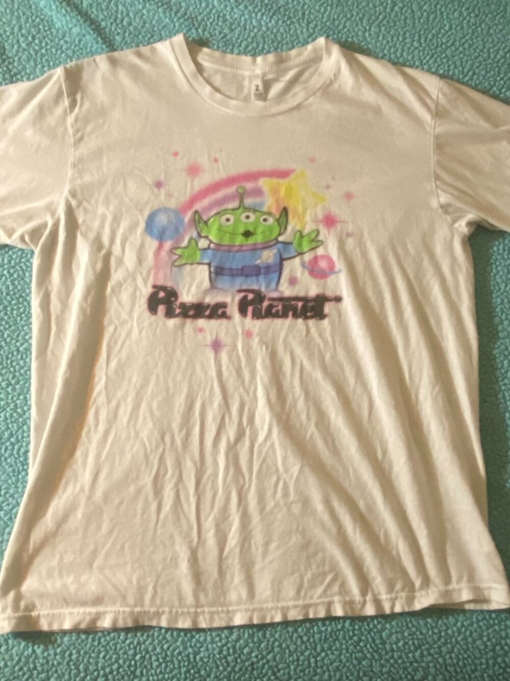 Alien Pizza Planet Toy Story shirt unisex white